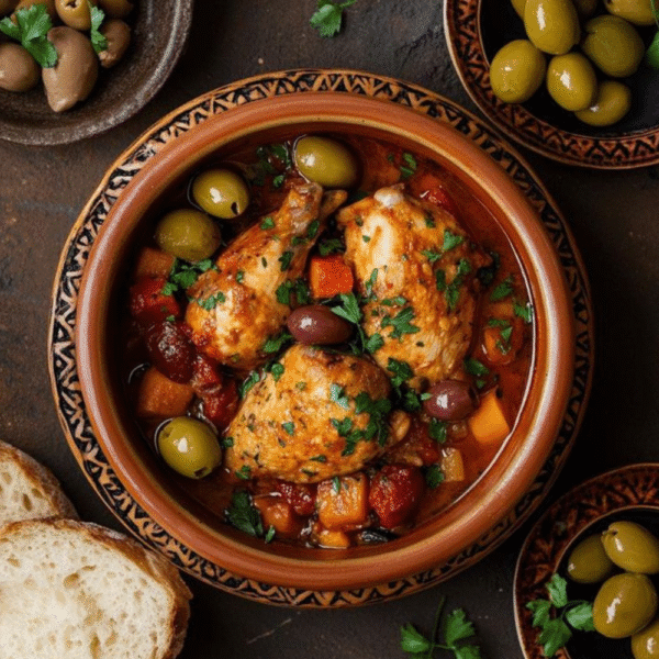 Tajine Poulet Citron Confit & Olives